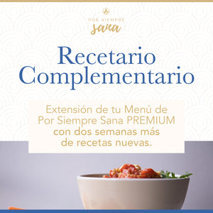 Recetario Complementario de tu Menú Por Siempre Sana – ChristinaLima